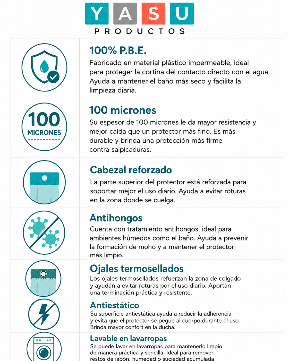 Caracteristicas protector 100 micrones